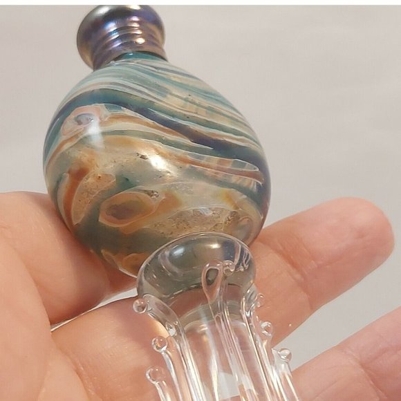 Gazelle Vintage 1996 Signed Hand Blown Venetian Glass Salt Shaker c 5.5" - Picture 10 of 10